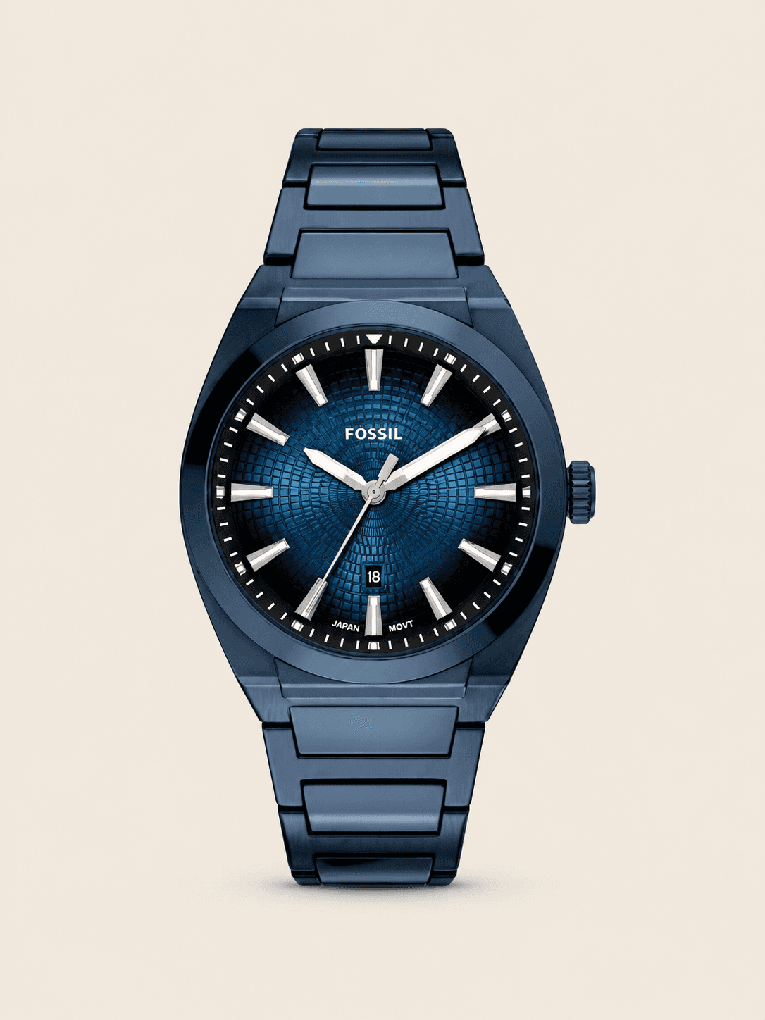 Fossil FS6169 Everett Men's Navy Stainless Steel Watch